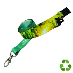 Branded 15mm Recycled PET Full Colour Dye Sub Lanyards