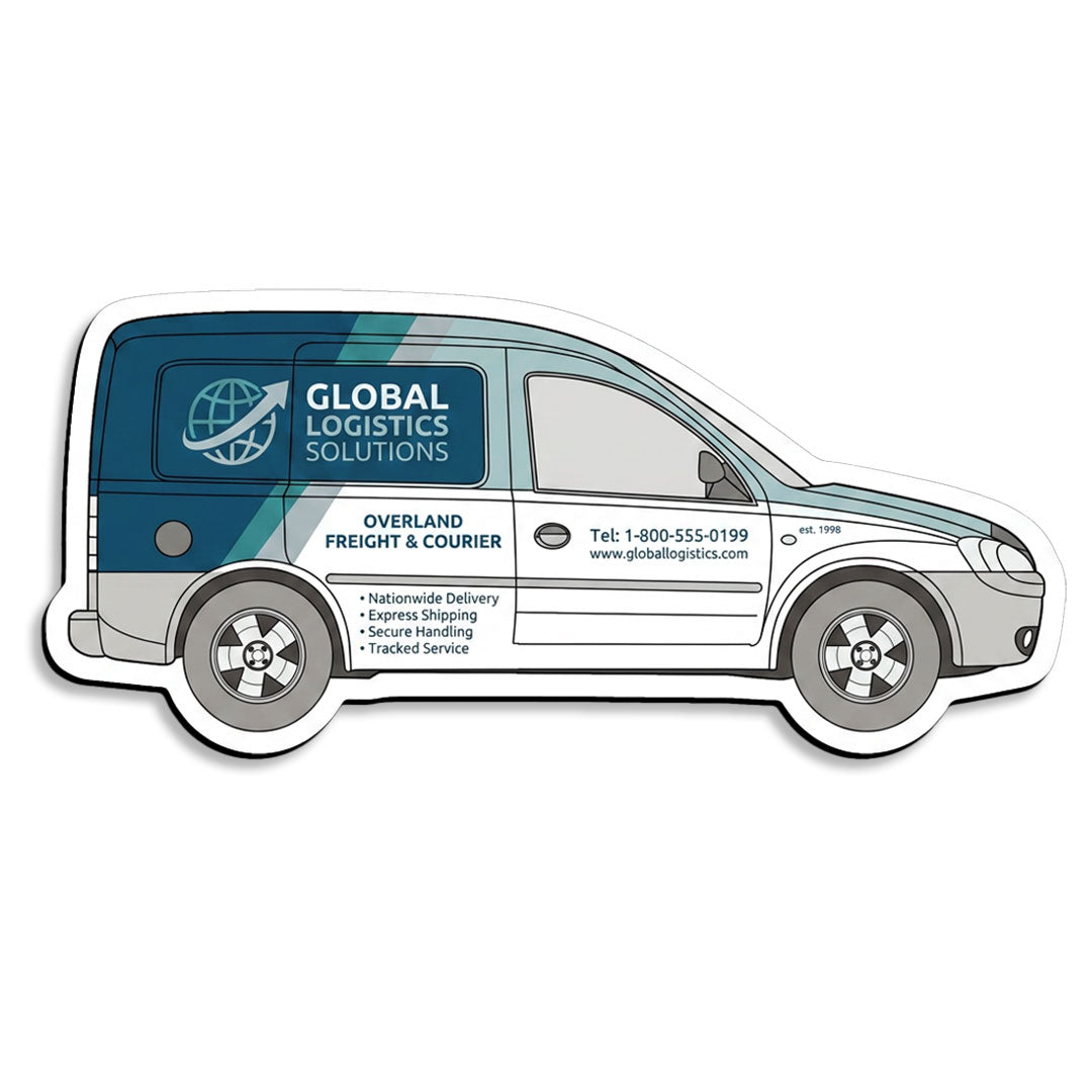 80x35mm City Van Fridge Magnets