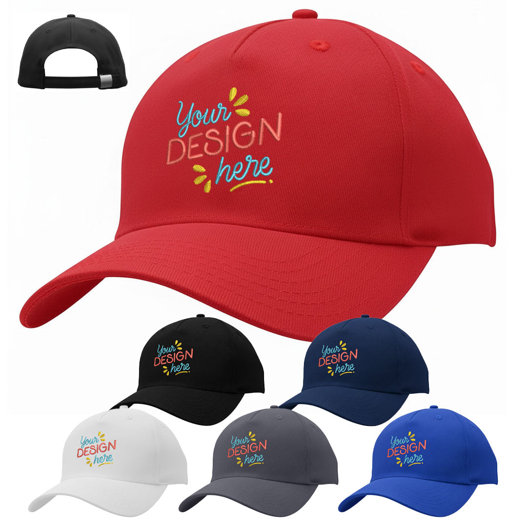 3963 Cotton Twill 5 Panel Caps with Buckle