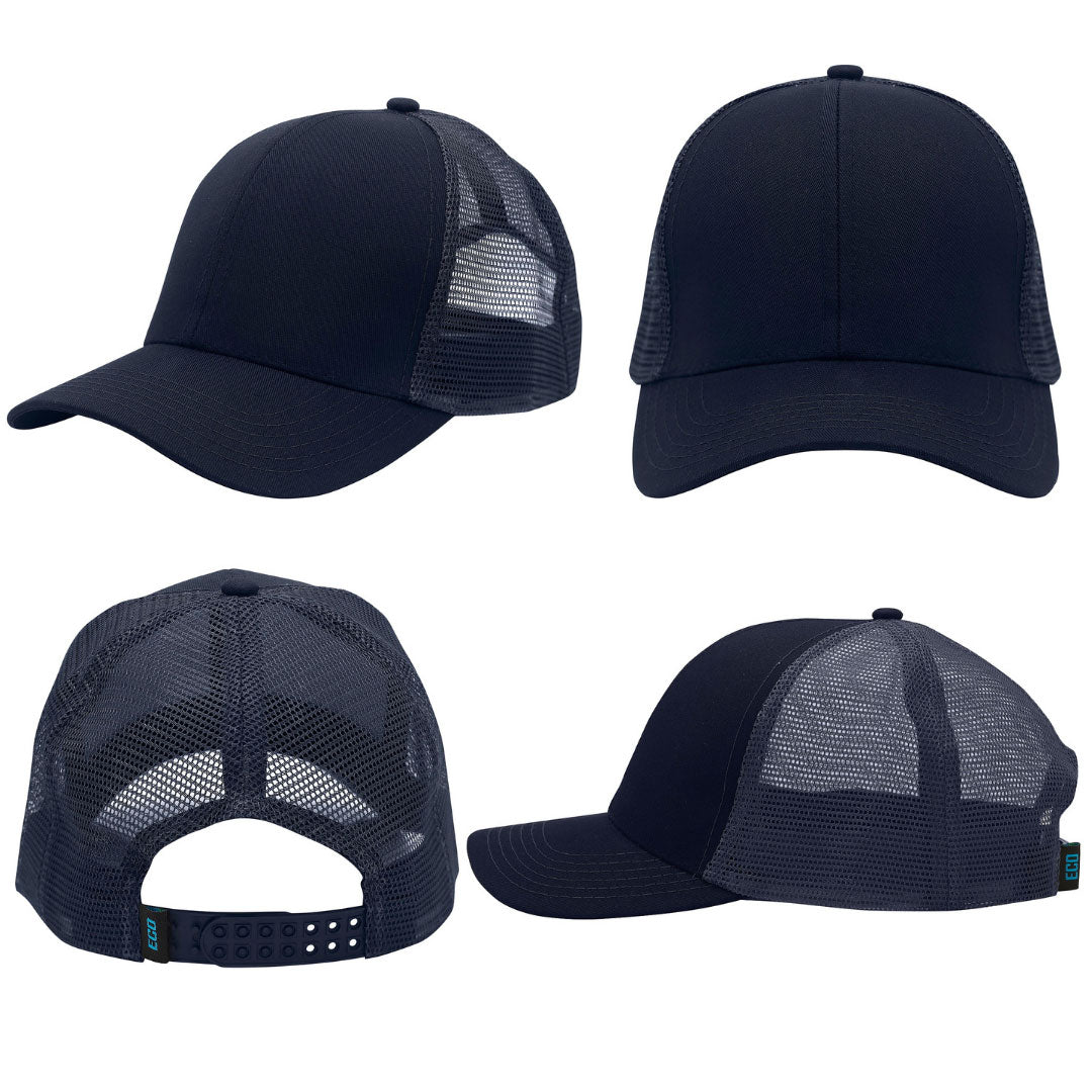 3982 Recycled Breathable Poly Twill Cap with Mesh