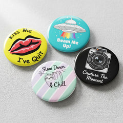 Branded 45mmø Button Badges Corporate Workwear UK