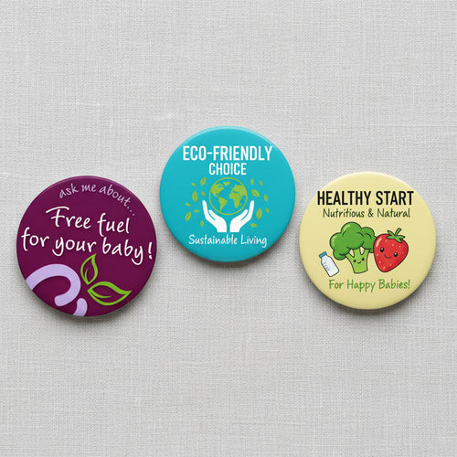 77mmø Button Badges