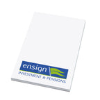 A8 Sticky Notes UK Promotional Products in white - promotional event giveaway