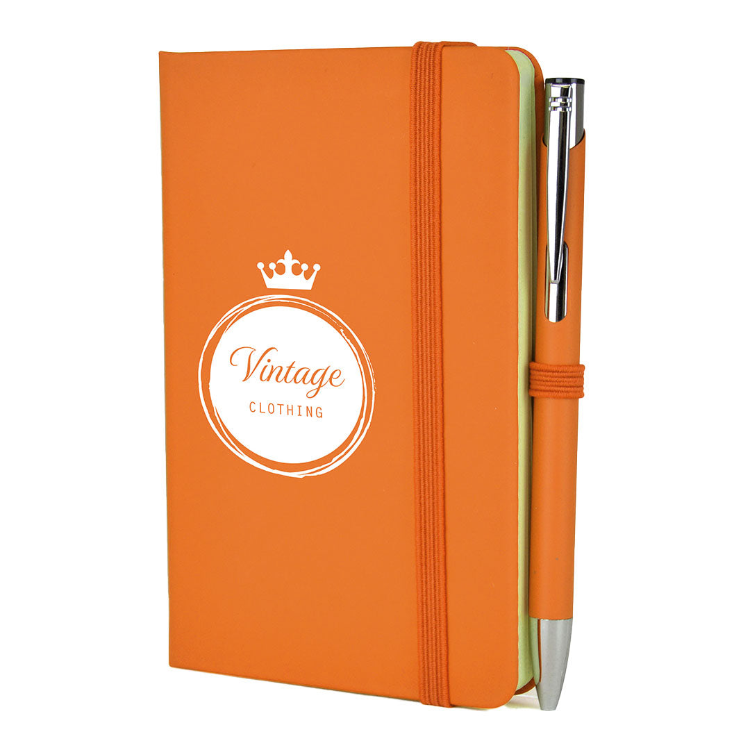 A6 DUO Soft Touch Lined Notebook Plus Pen
