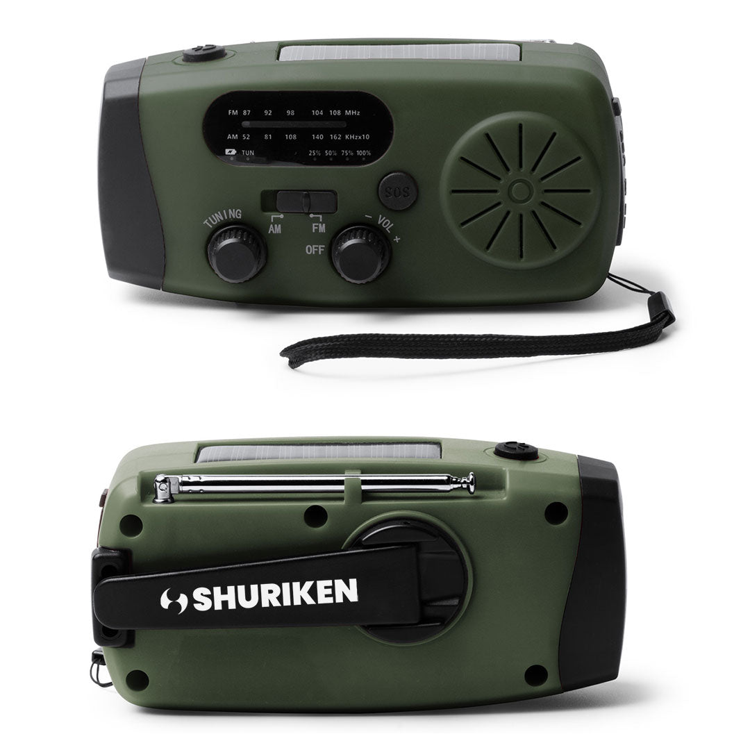 Nevil Power Bank Dynamo Solar Radio LED Torch