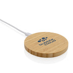 Branded Bamboo 15W Wireless Charger
