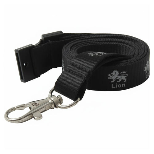 15mm Flat Polyester Lanyards Corporate Workwear UK in blue - personalised branded clothing