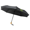 21" Auto Open-Close Foldable Compact Recycled PET Umbrella