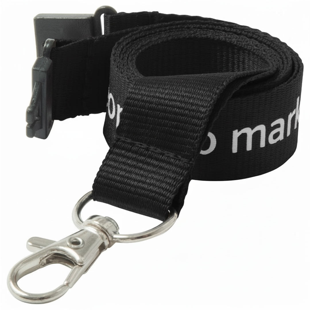 25mm Flat Polyester Lanyards