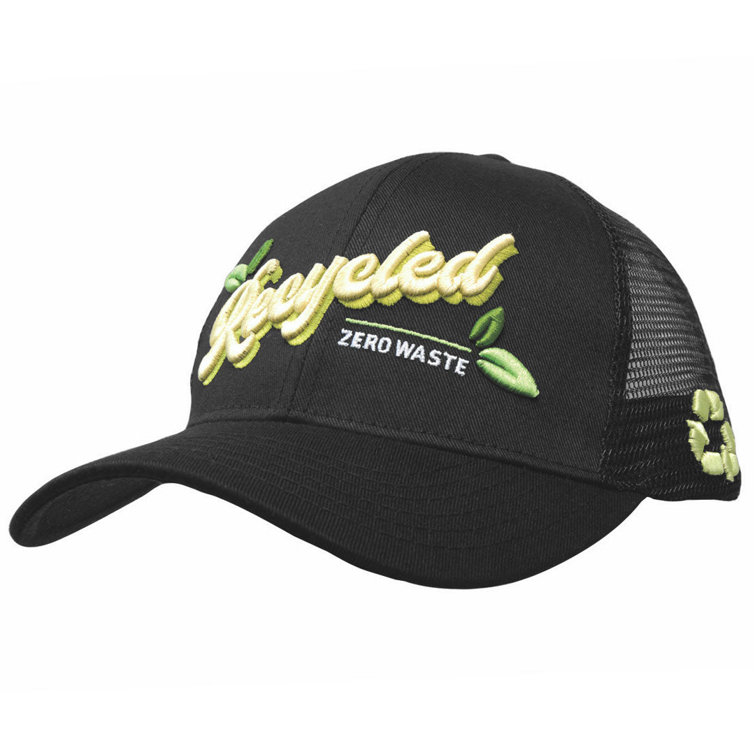 3982 Recycled Breathable Poly Twill Cap with Mesh