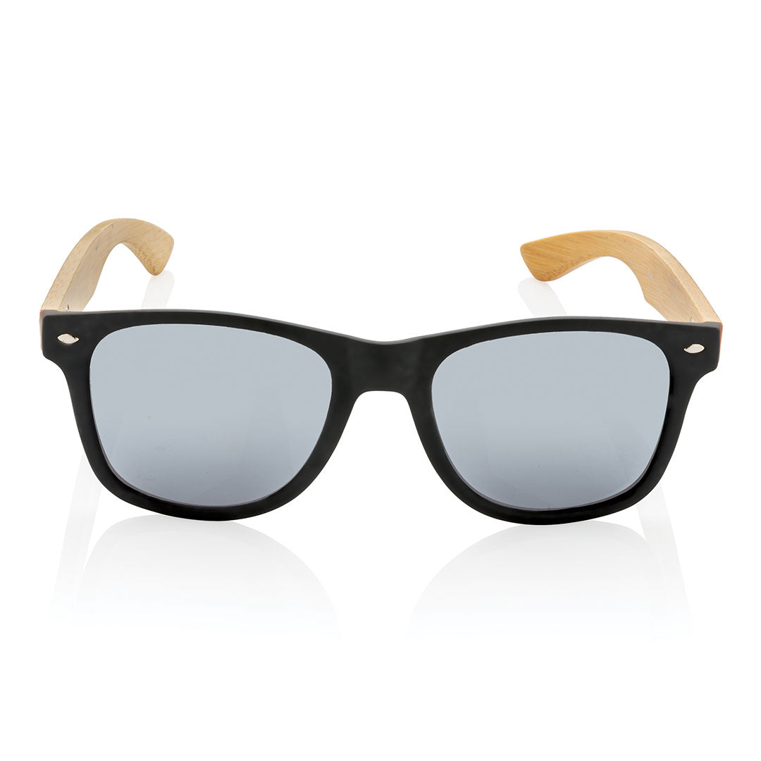 branded bamboo sunglasses