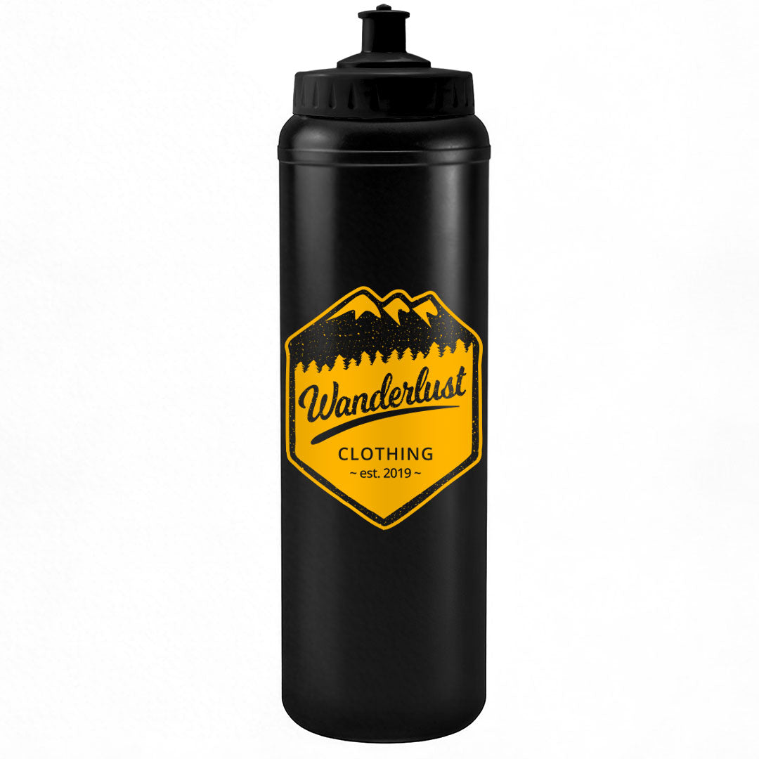 1 Litre Sports Bottle - Push/Pull Lid