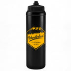1 Litre Sports Bottle - Valve Lid in black - branded corporate drinkware