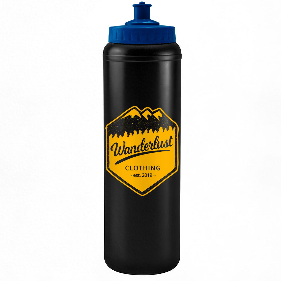 1 Litre Sports Bottle - Push/Pull Lid