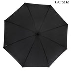 Fontana 23" Auto Open Walking Umbrellas - Carbon Look Crooked Handle