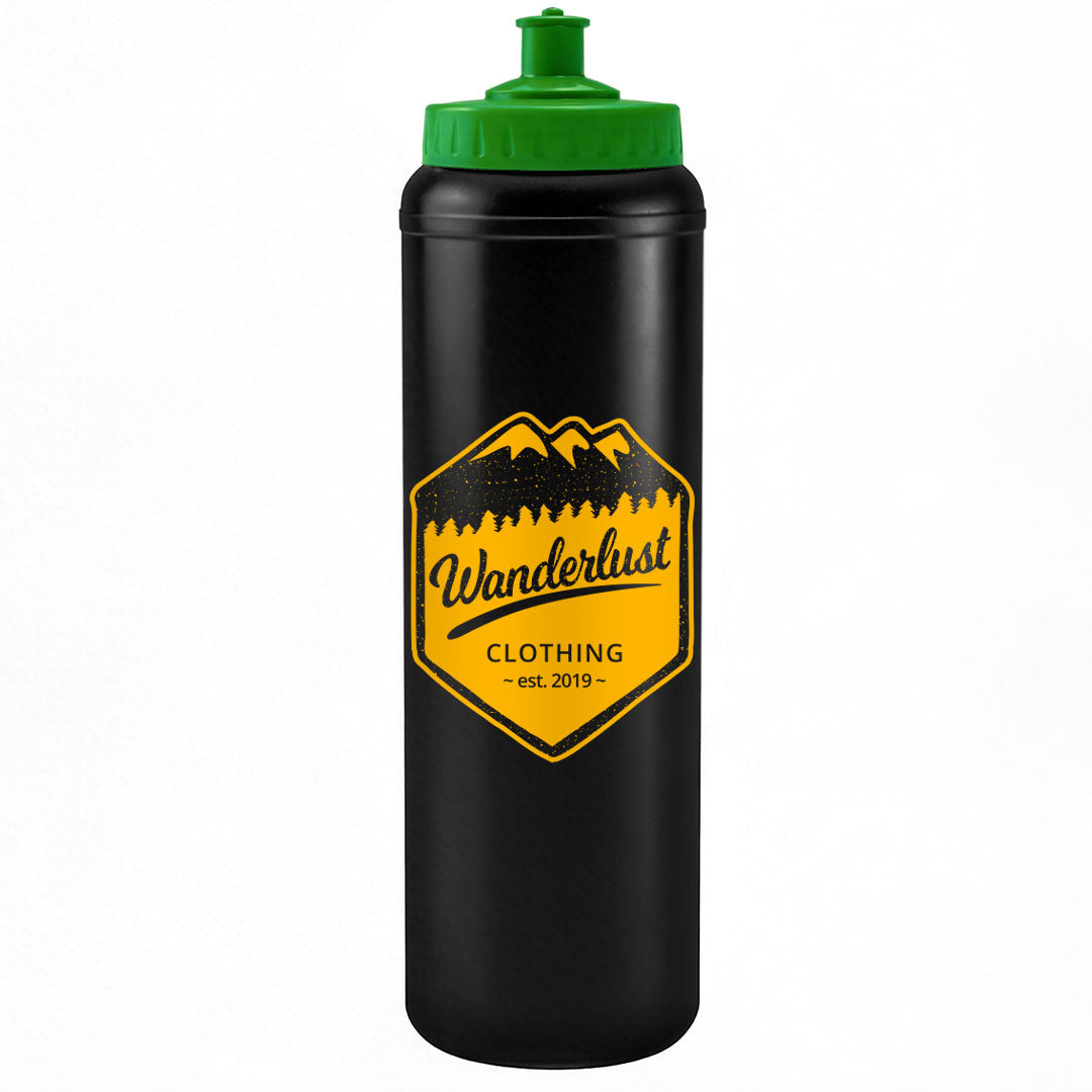 1 Litre Sports Bottle - Push/Pull Lid