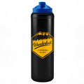 1 Litre Sports Bottle - Flip Lid in black - branded corporate drinkware