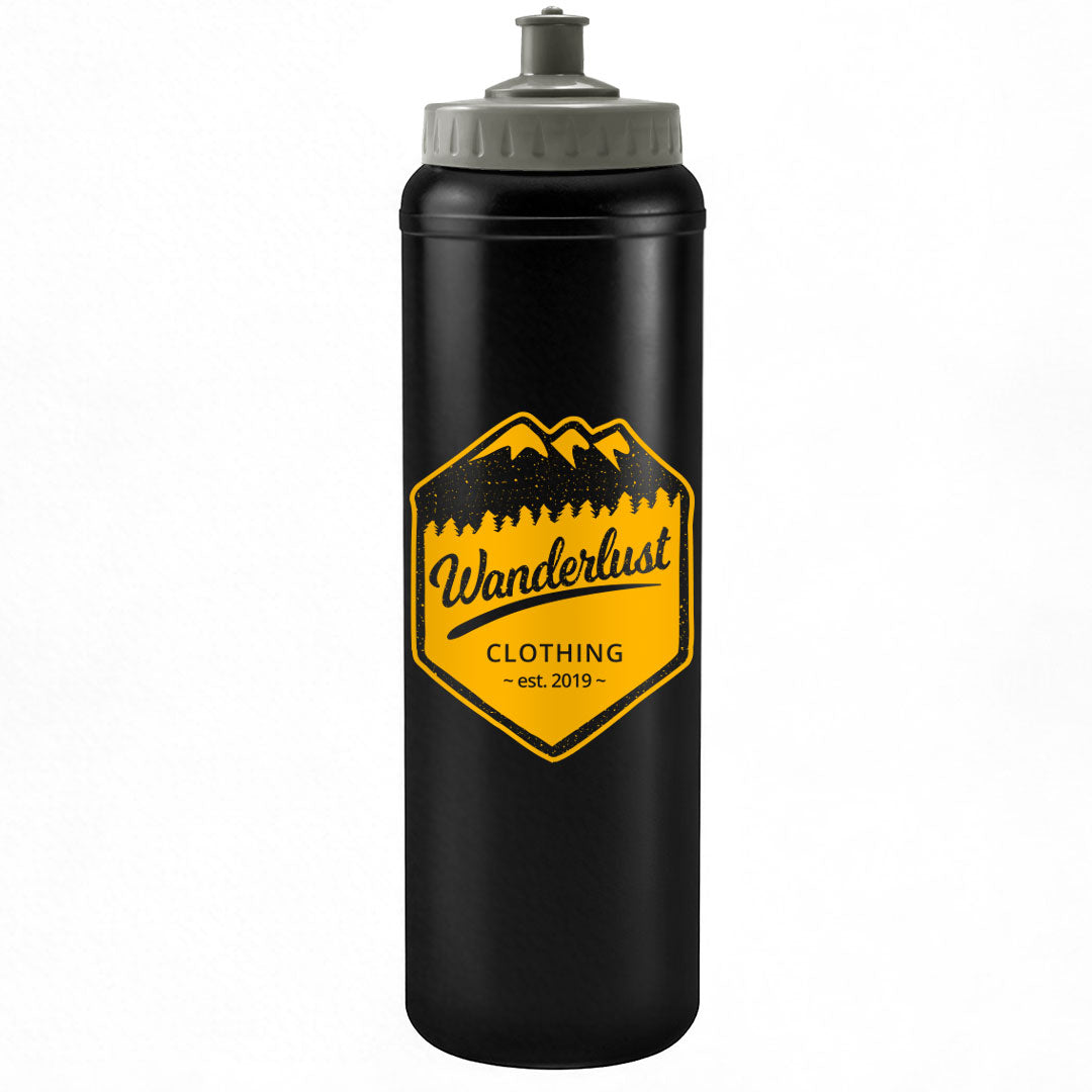 1 Litre Sports Bottle - Push/Pull Lid