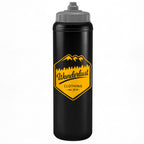 1 Litre Sports Bottle - Valve Lid in black - branded corporate drinkware