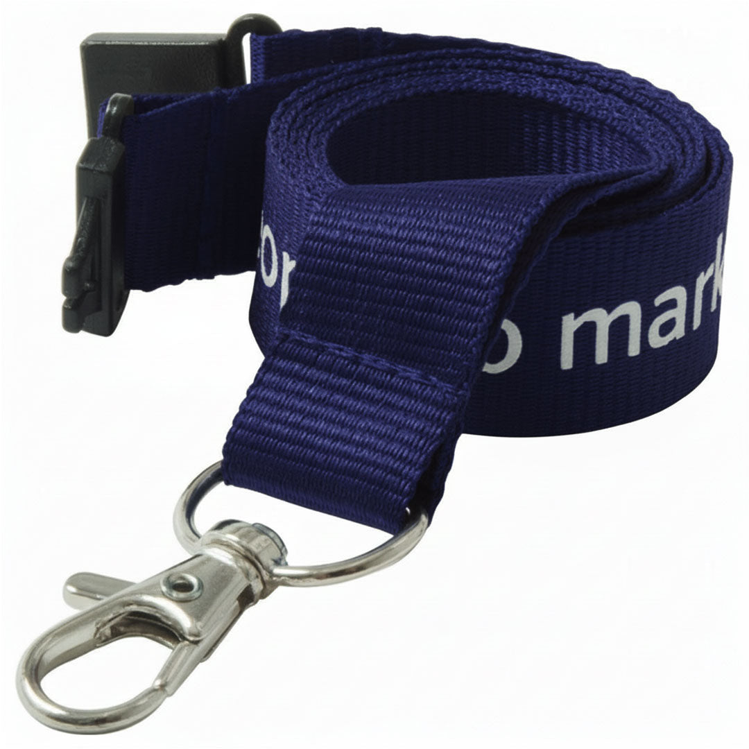 25mm Flat Polyester Lanyards