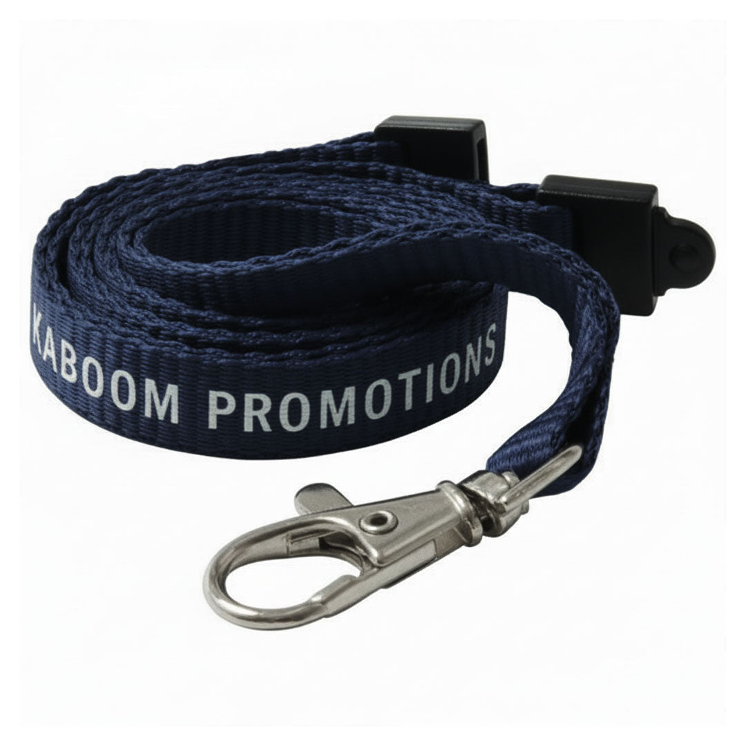 10mm Flat Polyester Lanyards
