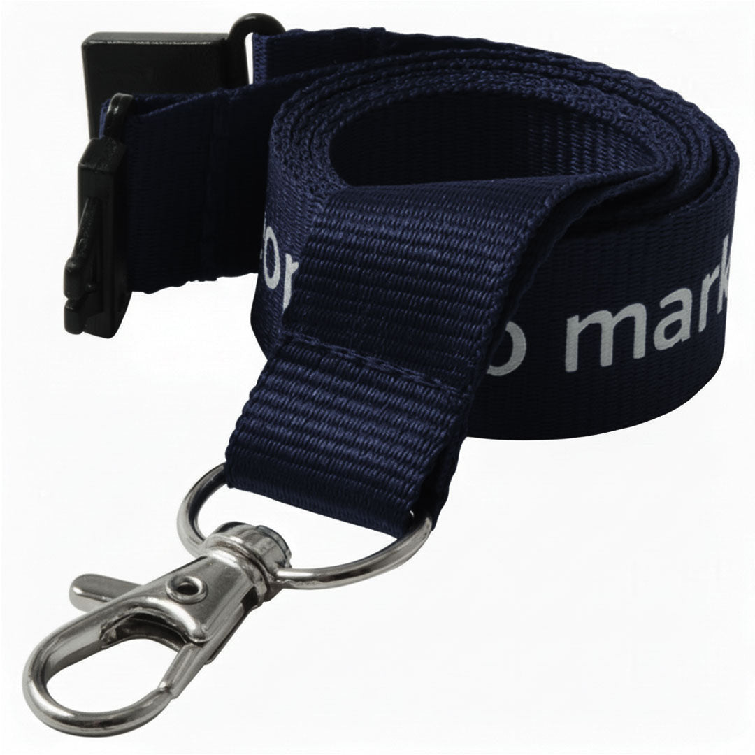25mm Flat Polyester Lanyards