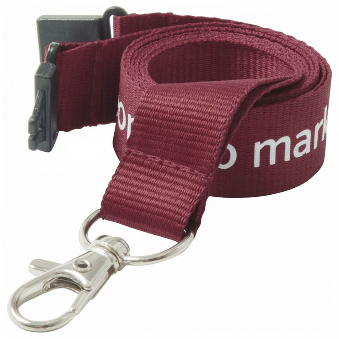 25mm Flat Polyester Lanyards