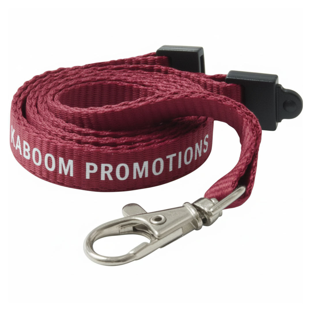 10mm Flat Polyester Lanyards