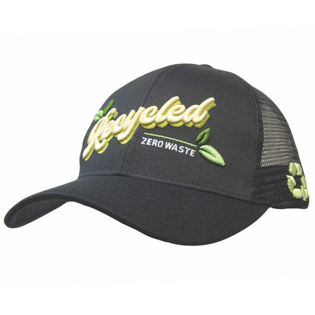 3982 Recycled Breathable Poly Twill Cap with Mesh