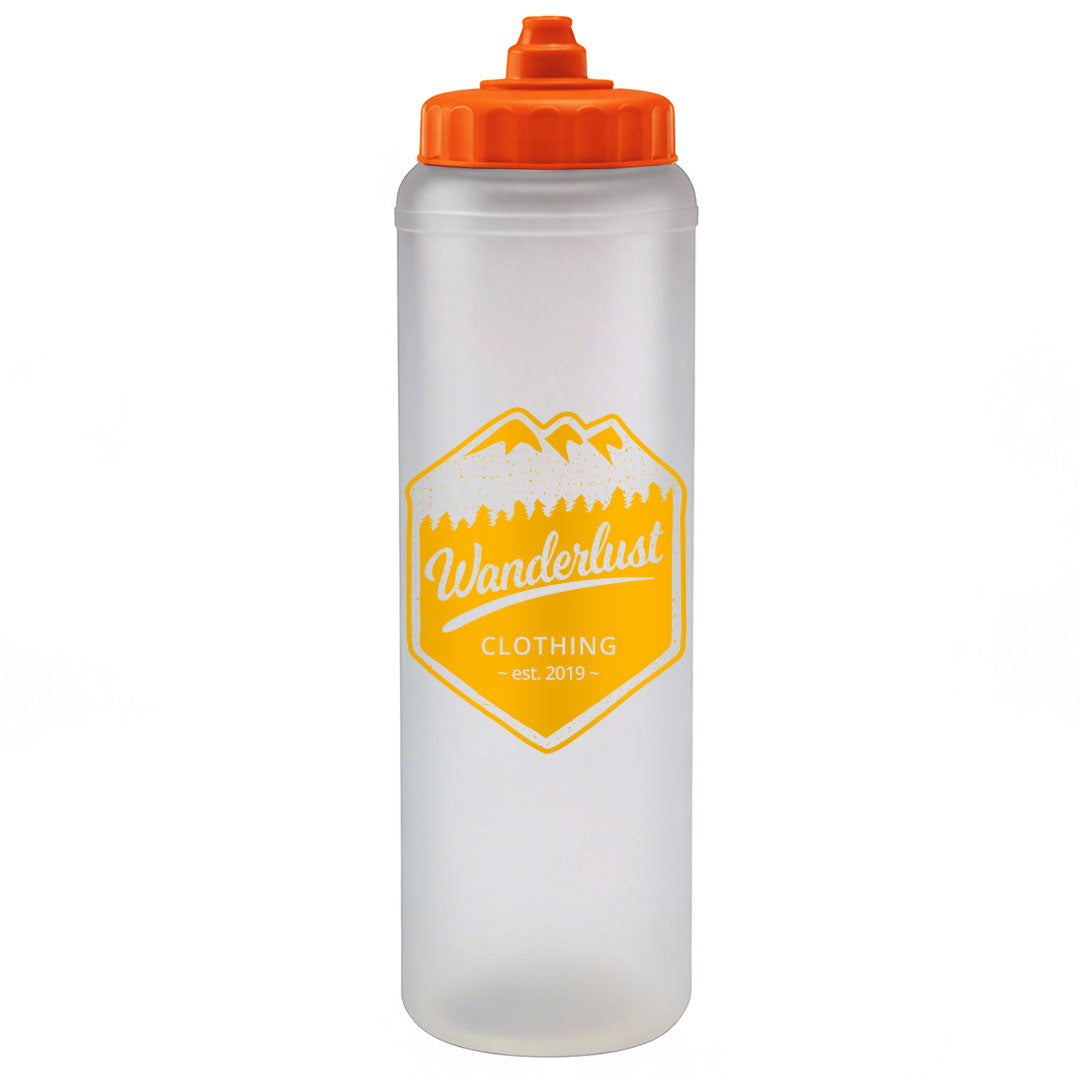 1 Litre Sports Bottle - Valve Lid in purple - branded corporate drinkware
