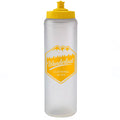 1 Litre Sports Bottle - Push/Pull Lid in black - branded corporate drinkware