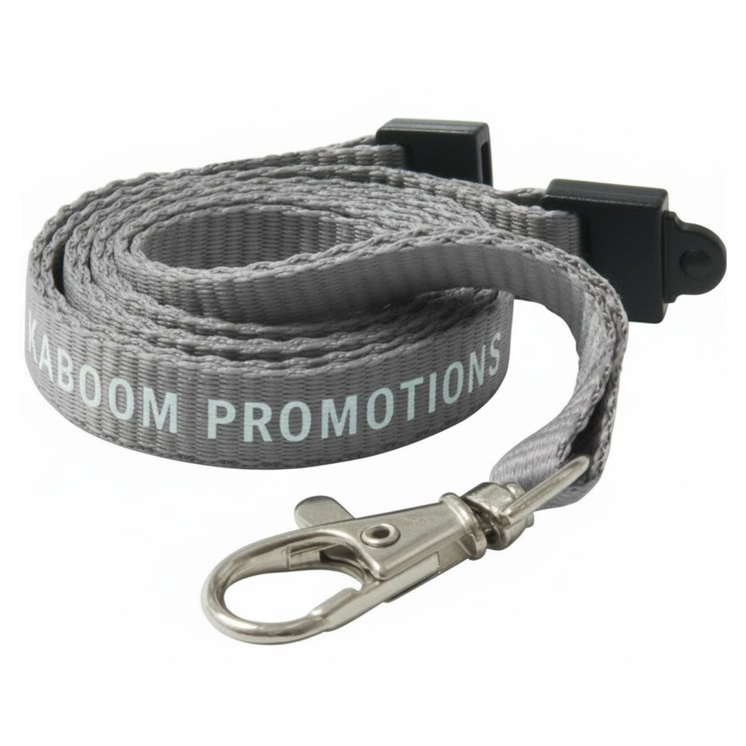 10mm Flat Polyester Lanyards
