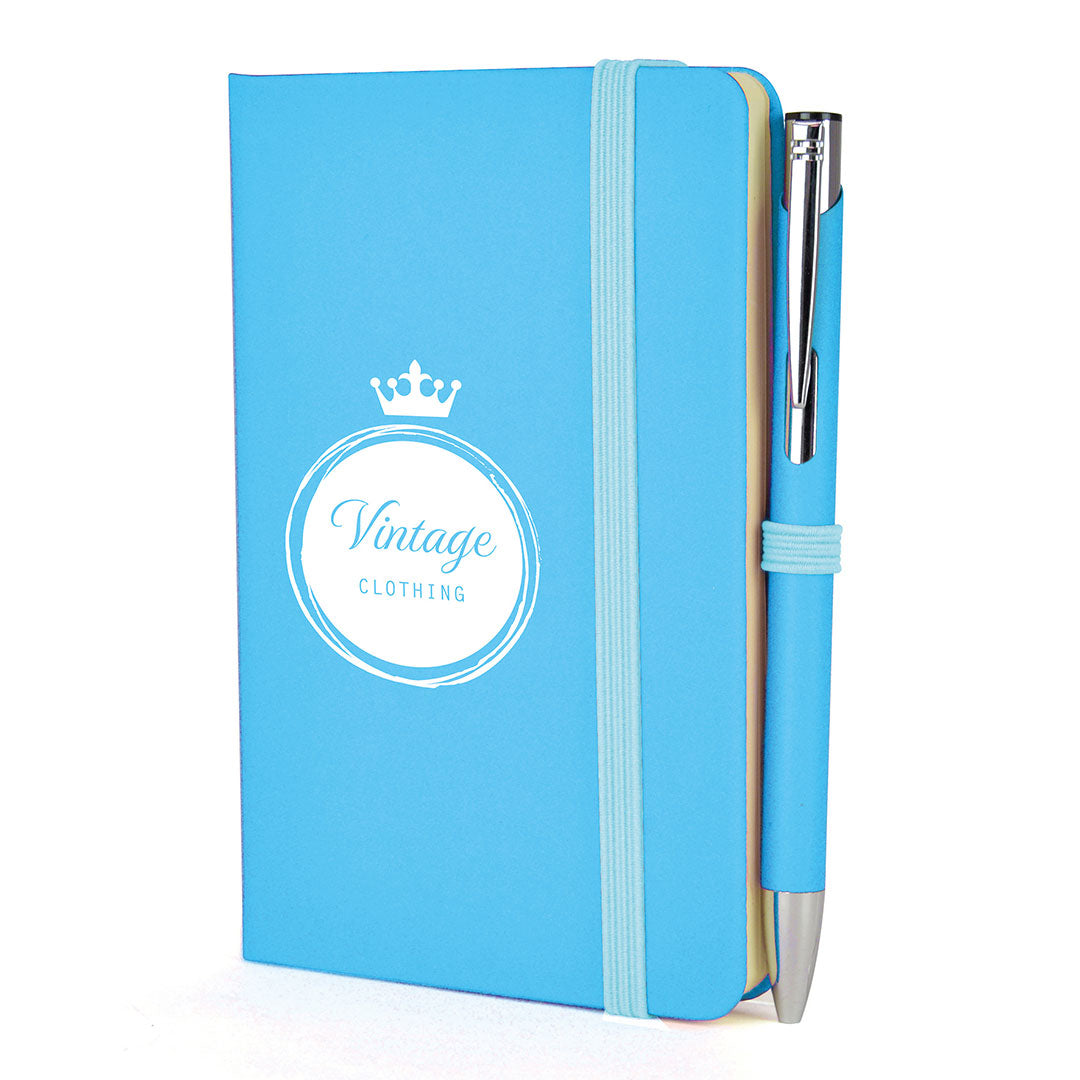 A6 DUO Soft Touch Lined Notebook Plus Pen