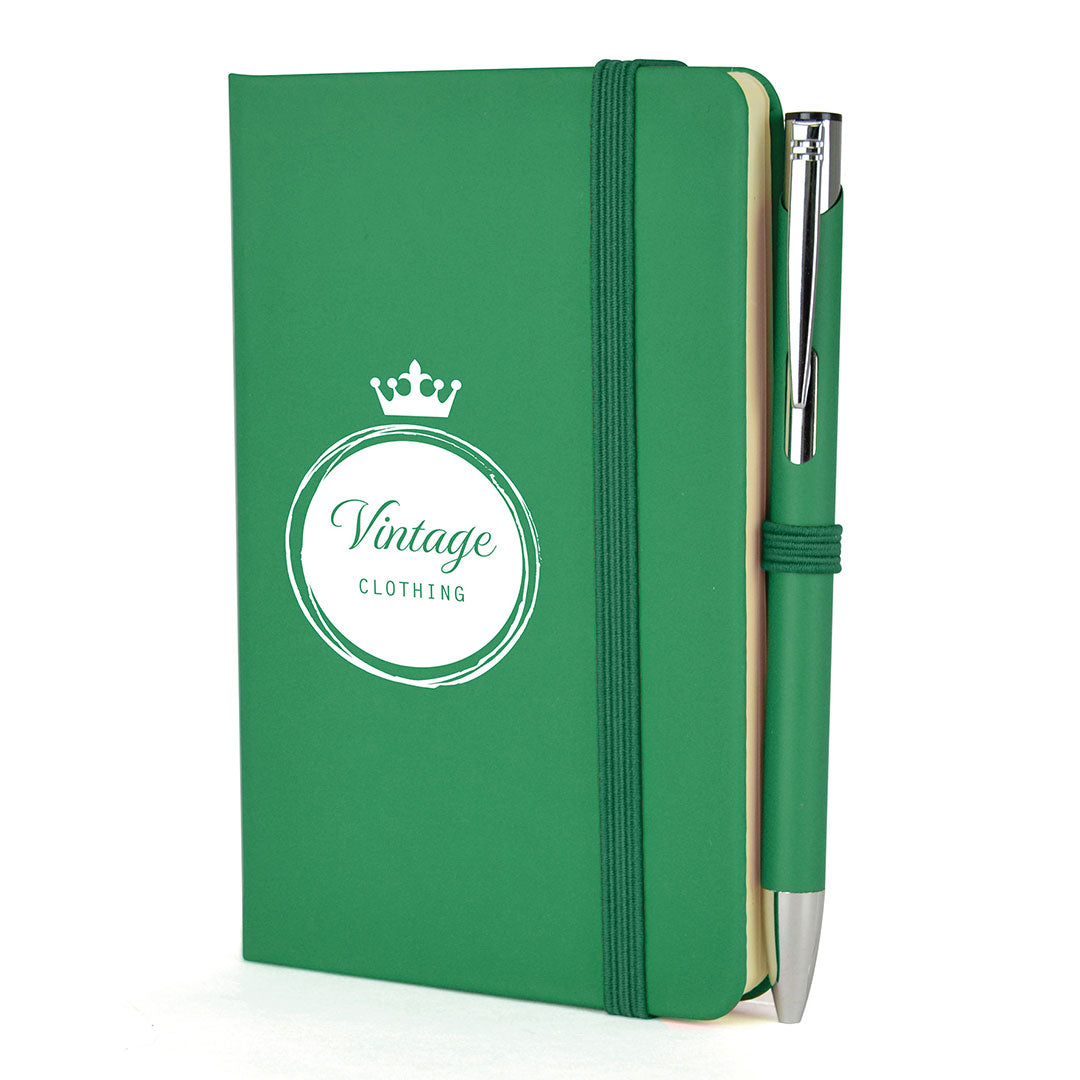 A6 DUO Soft Touch Lined Notebook Plus Pen
