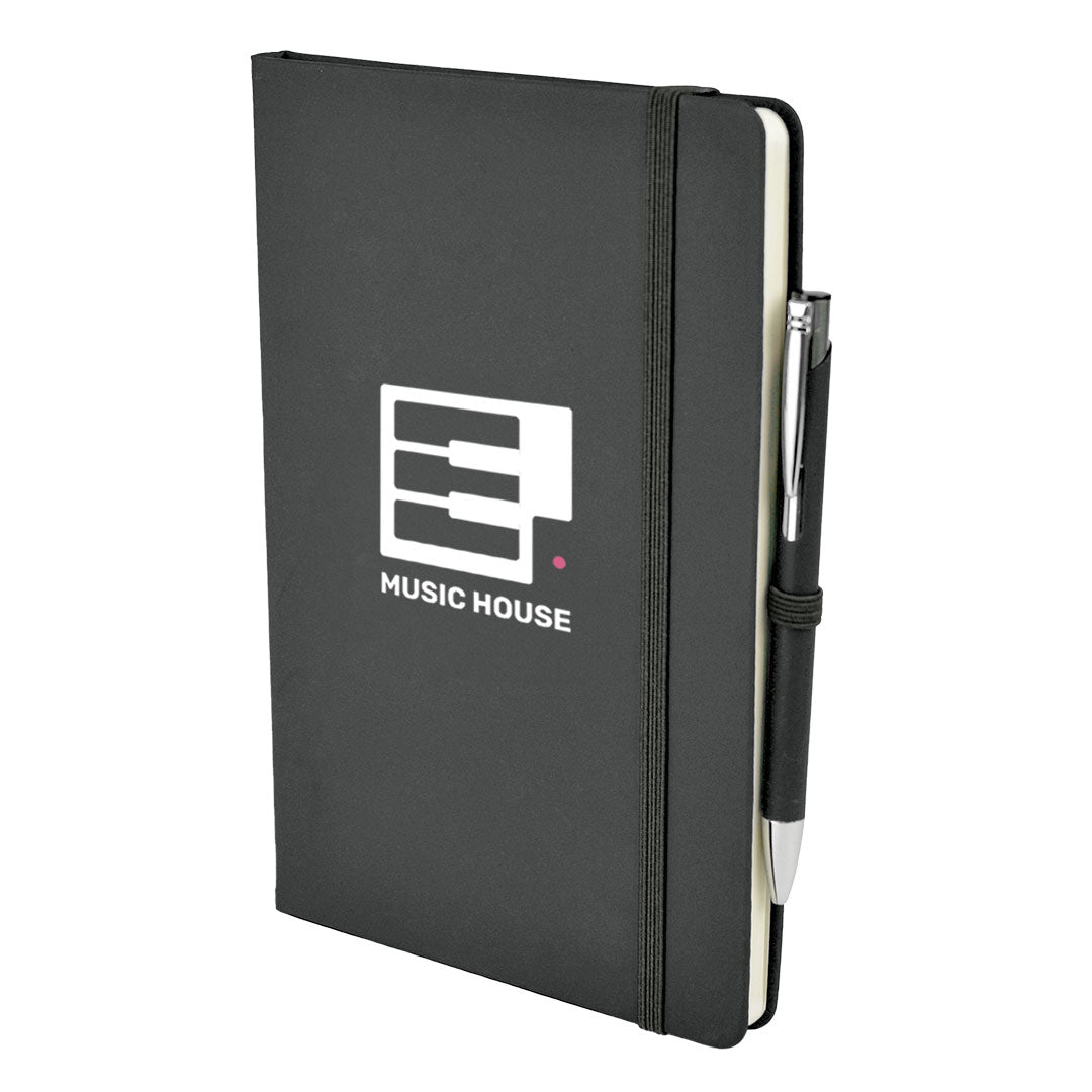 A5 DUO Soft Touch Lined Notebook Plus Pen