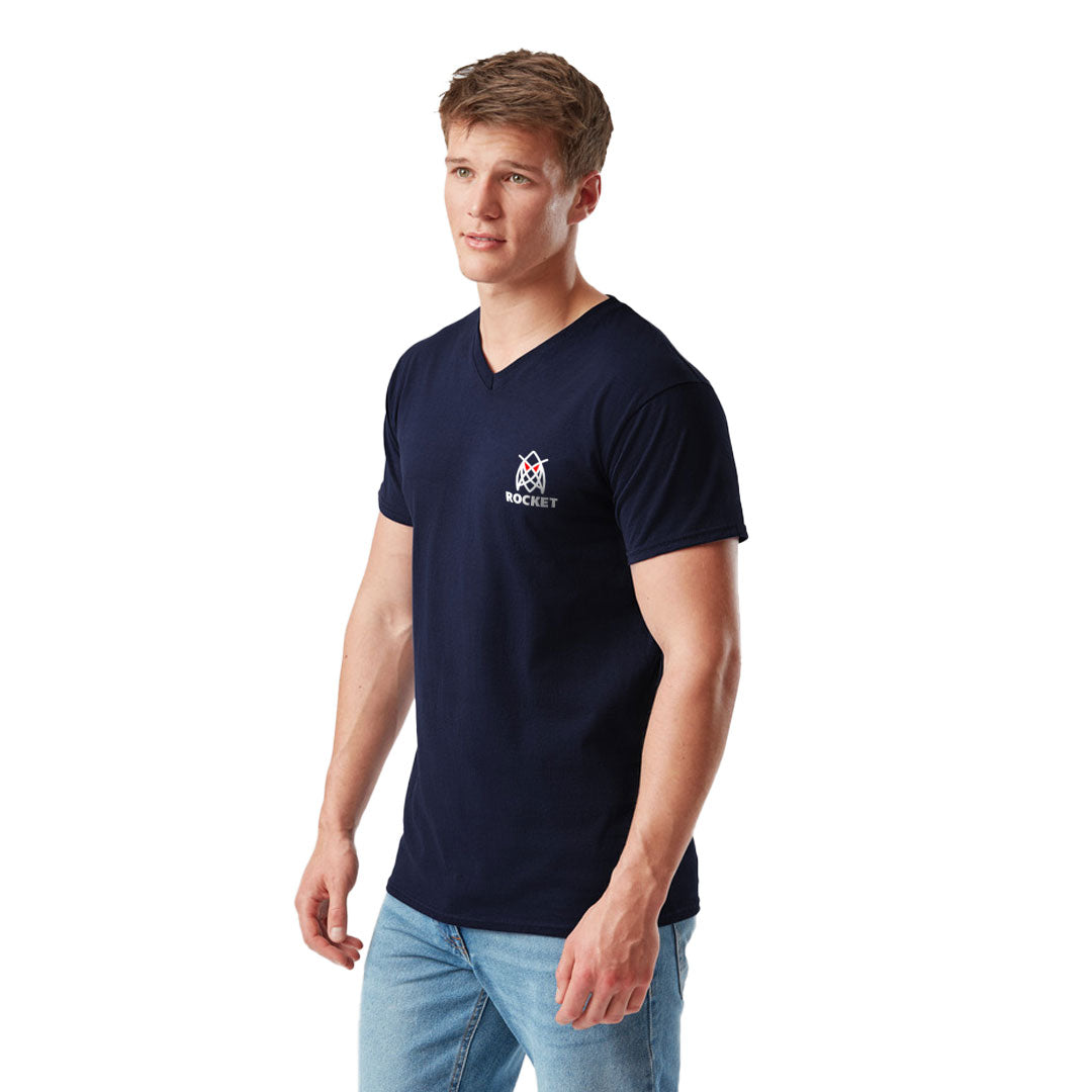 Coloured Fruit of The Loom V-Neck Value Weight T-shirt