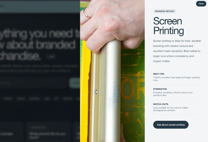 Build branded onboarding packs and event merchandise bundles