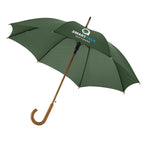 23" Auto Open Walking Umbrellas - Wooden Handles