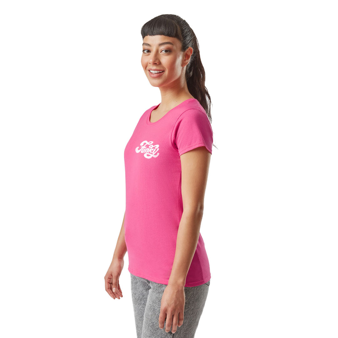 Coloured Fruit of The Loom Ladies Value Weight T-shirt