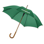 23" Auto Open Walking Umbrellas - Wooden Handles