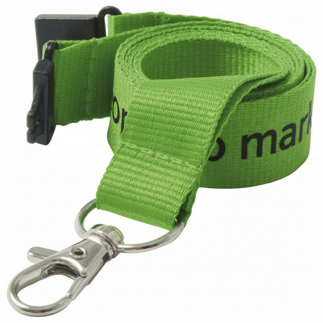 25mm Flat Polyester Lanyards