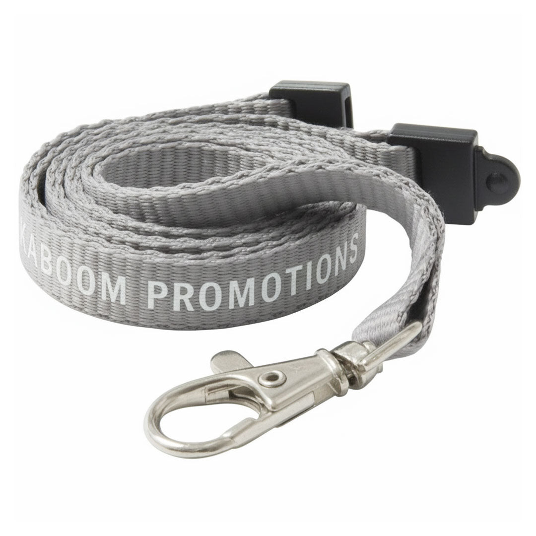 10mm Flat Polyester Lanyards