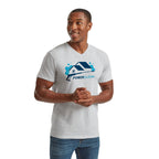 Coloured Fruit of The Loom V-Neck Value Weight T-shirt