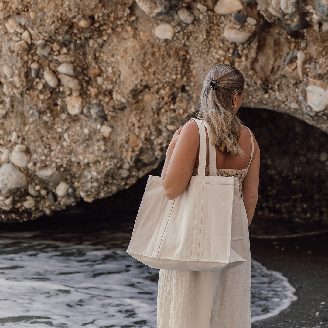 Printed Recycled Canvas Maxi Bag