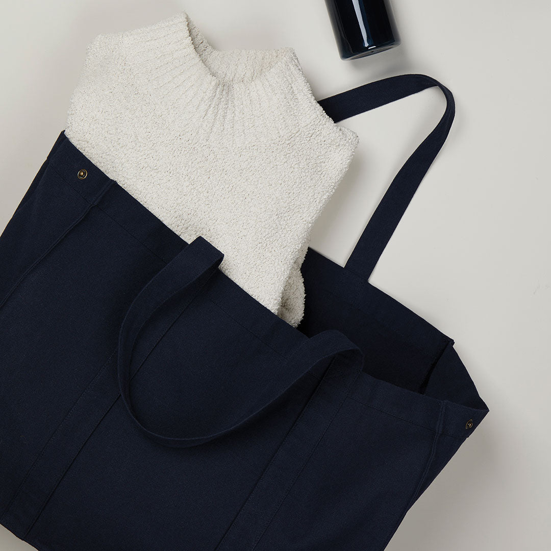 Branded Recycled Canvas Maxi Bag