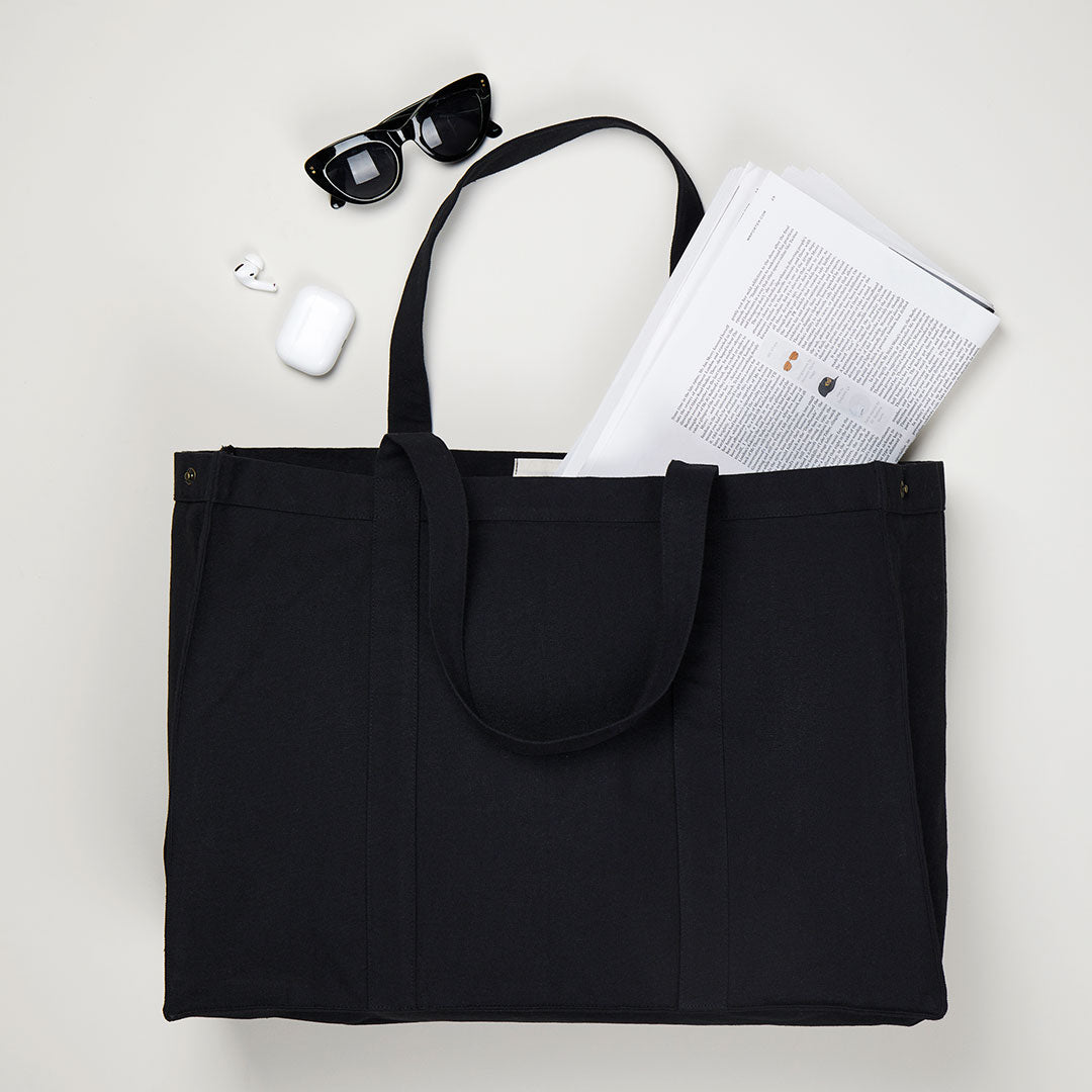 Branded Recycled Canvas Maxi Bag