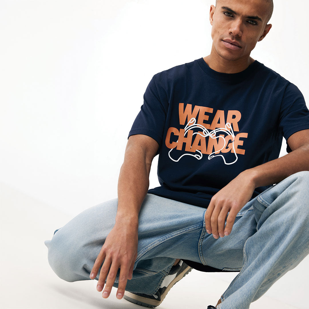 Branded IQONIQ Kakadu Relaxed Recycled Cotton T-shirt