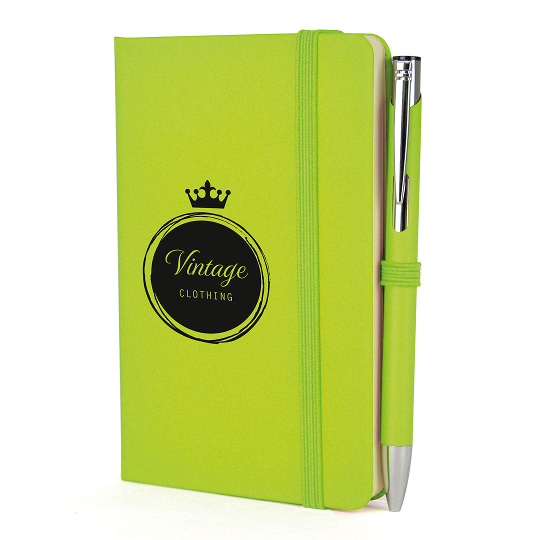 A6 DUO Soft Touch Lined Notebook Plus Pen