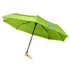 21" Auto Open-Close Foldable Compact Recycled PET Umbrella