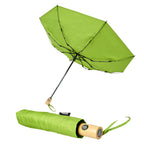 21" Auto Open-Close Foldable Compact Recycled PET Umbrella